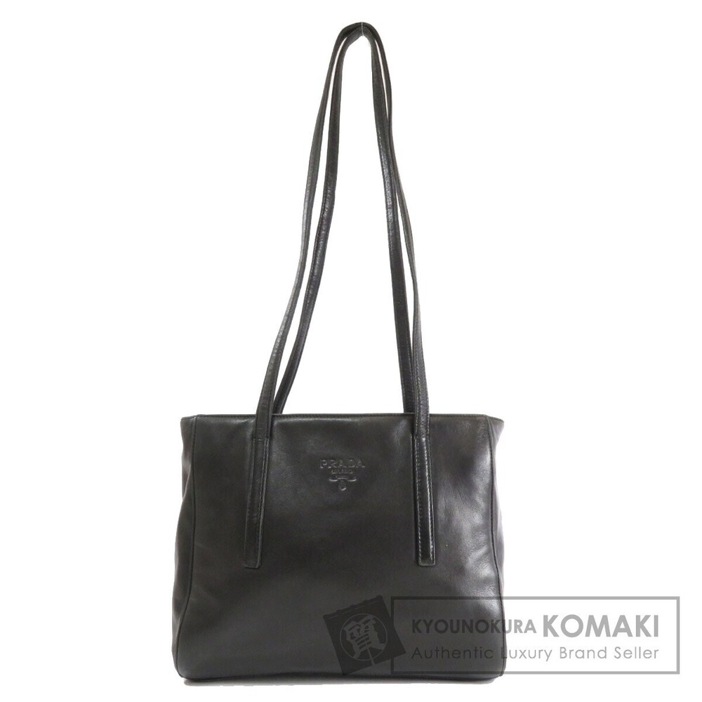 Prada logo motif tote bag lambskin